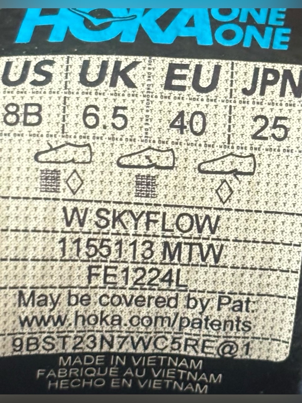 Hoka 💅 Skyflow Running Jogging Athletic Shoes Midnight Pink Twilight 1155113 MTW - Picture 12 of 14